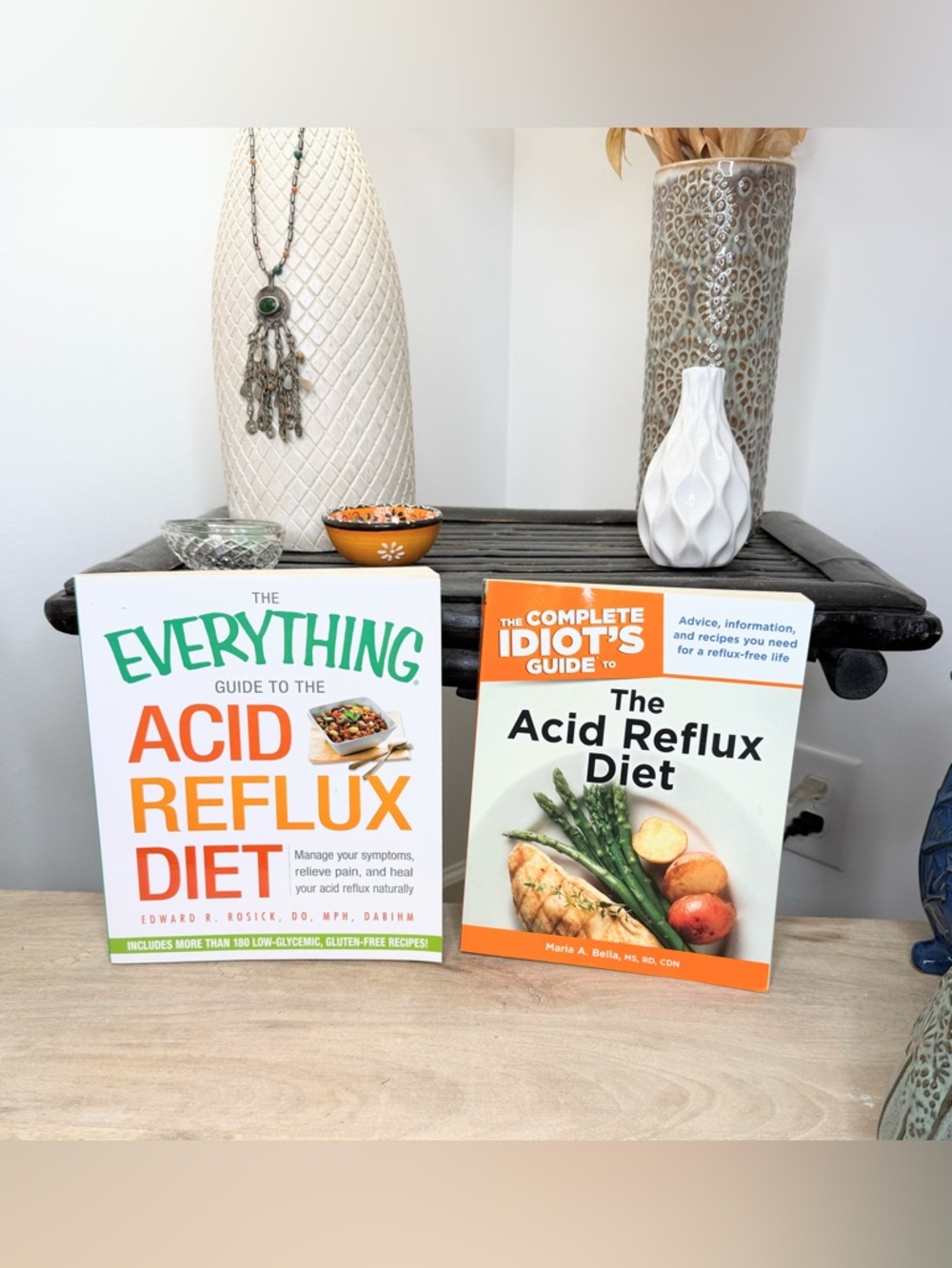 Acid Reflux Diet Book Lot 2 Everything Guide + Complete Idiot’s Cookbook